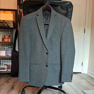 Michael Kors Gray Sport Coat with Notch Lapel